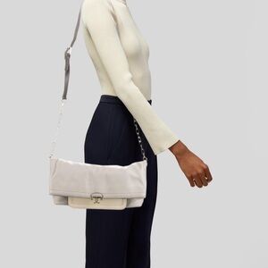 Tory Burch Chain-Link Leather Crossbody Bag